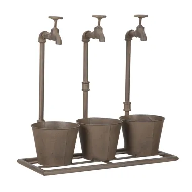 VASETTO INDUSTRY TRIPLE 49X19X48 cm